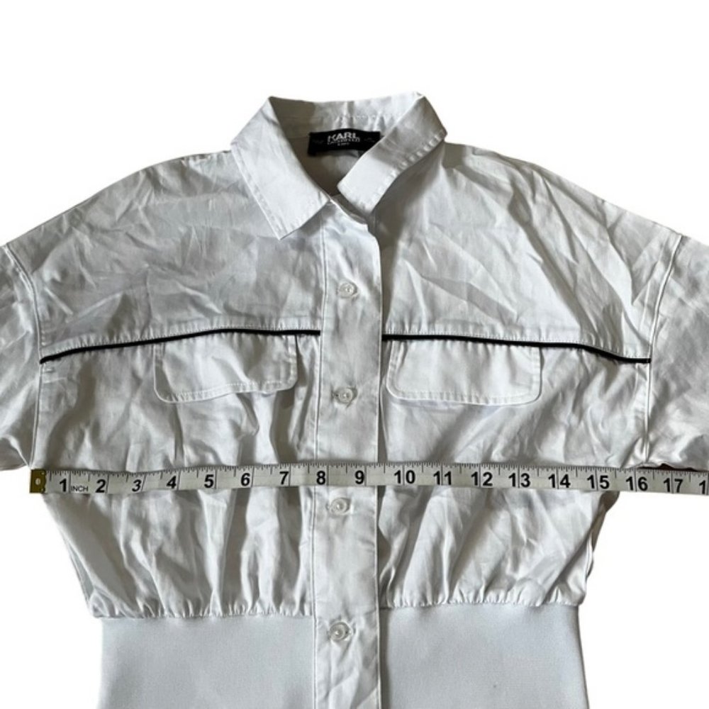 Karl Lagerfeld Kids White Dress Girls Size 10 - Picture 9 of 12